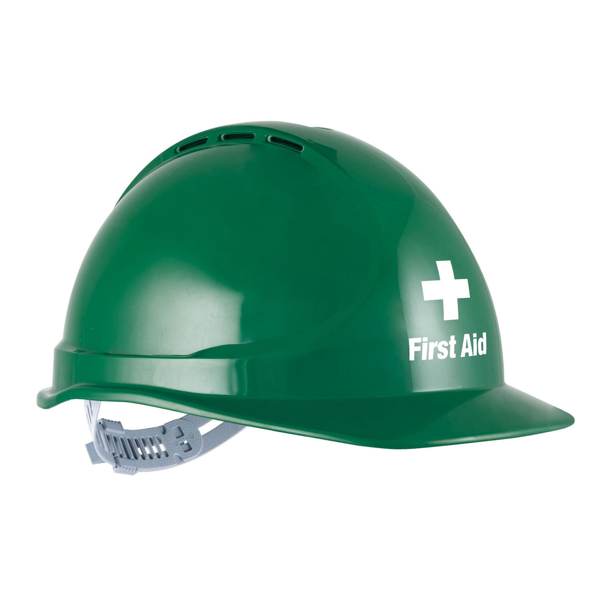 HPFPRGTE03FA-GTE3 First Aid Essential Type 1 ABS Vented Hard Hat with Slide Lock Harness
