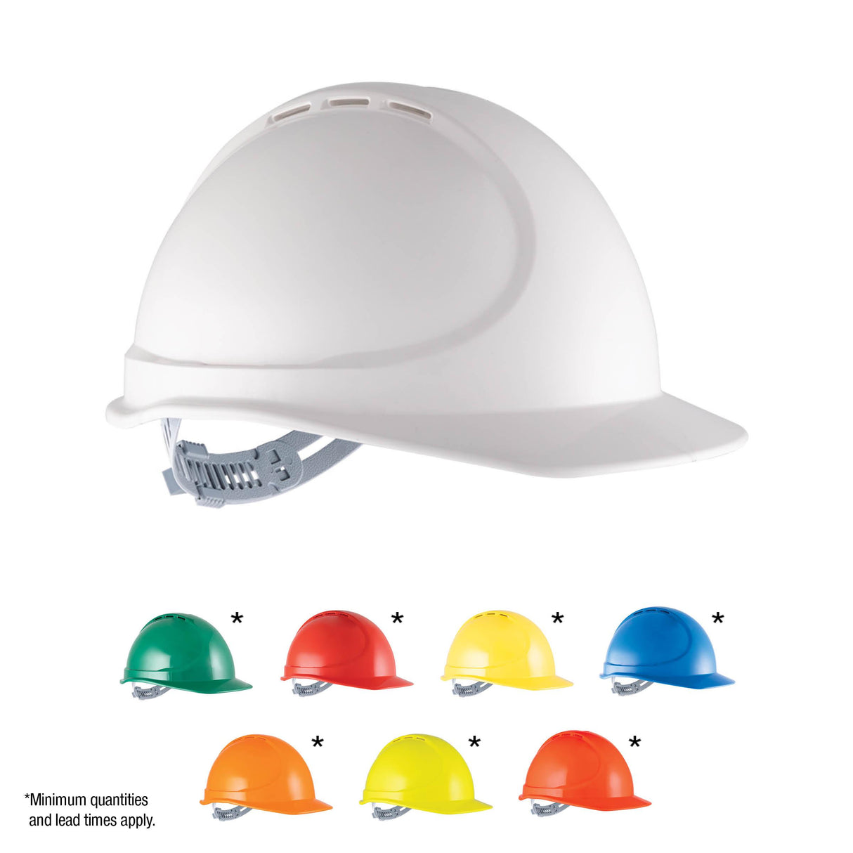HPFPRGTE05-GTE5 Essential Type 1 ABS Vented Hard Hat with Slide Lock Poly Cradle Harness
