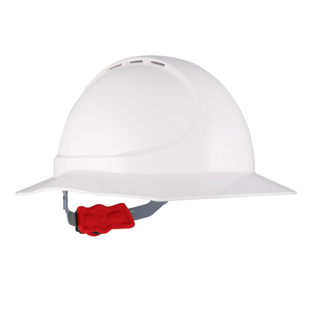 HPMIC011-The Mate Type 1 ABS Vented Broad Brim Hard Hat with Ratchet Harness