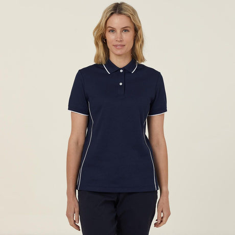 ANTIBACTERIAL POLYFACE SHORT SLEEVE TIPPED POLO