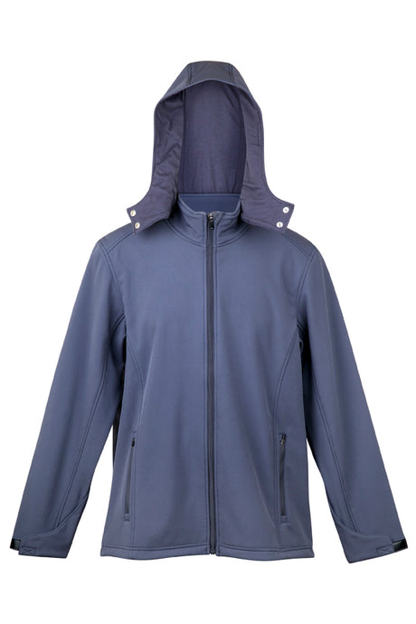 J483HZ--5-Men's Soft Shell HOODED Jacket - TEMPEST Range