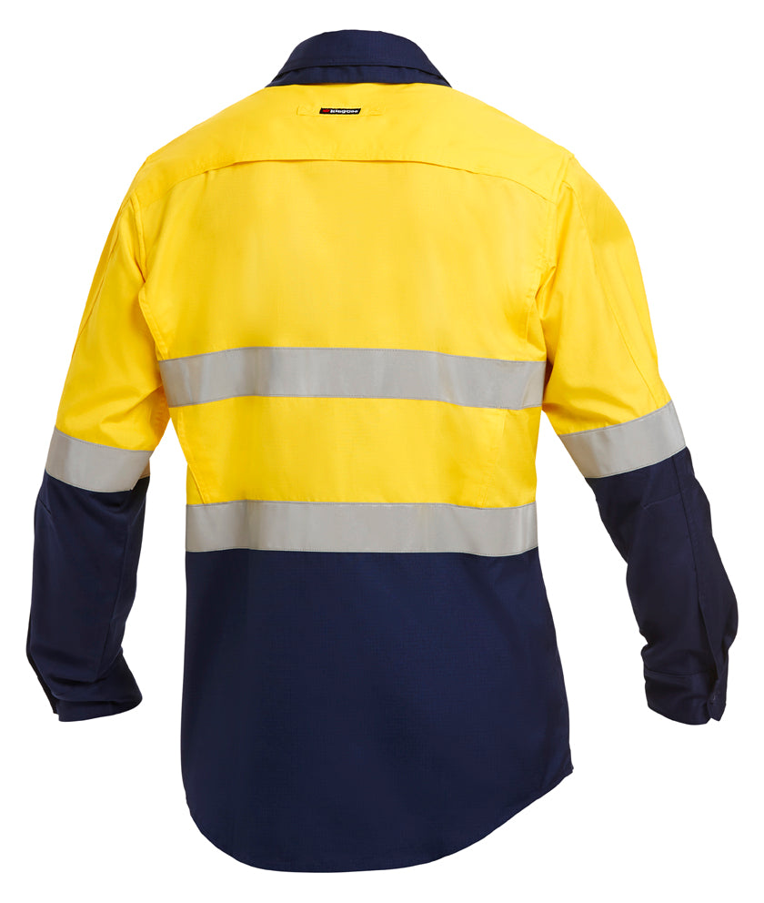 K54880-Workcool 2 Hi-Vis Reflective Spliced Shirt L/S