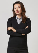 LP3506-Ladies V-Neck Pullover