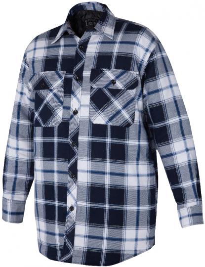 RM123QS-Open Front Quilted Flannelette Shirt