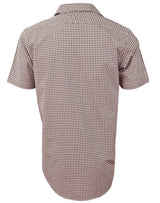 M7330S Men's Gingham Check Short Sleeve Shirt