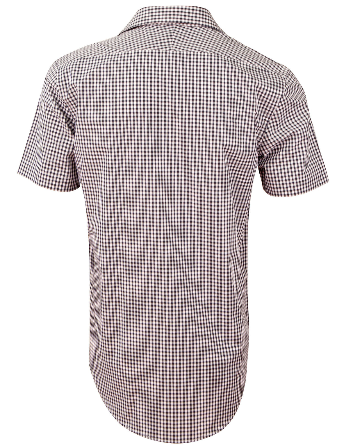 M7330S Men's Gingham Check Short Sleeve Shirt