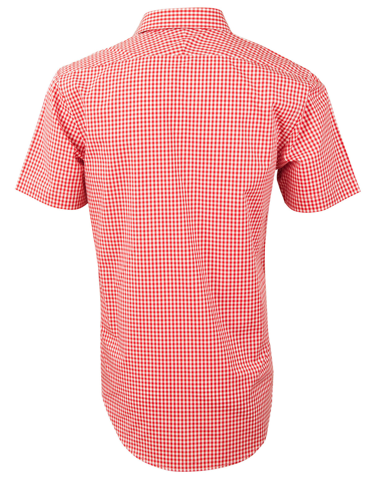 M7330S Men's Gingham Check Short Sleeve Shirt