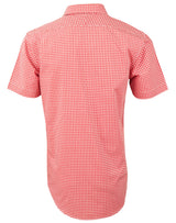 M7330S Men's Gingham Check Short Sleeve Shirt