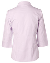 M8040Q Women's CVC Oxford 3/4 Sleeve Shirt