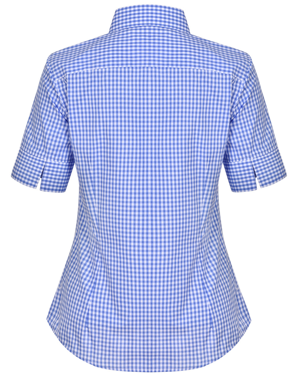 M8300S Ladies' Gingham Check Short Sleeve Shirt