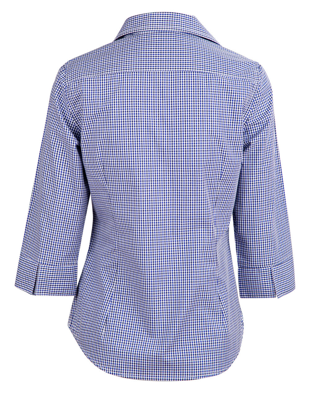 M8320Q Ladies' Multi-Tone Check 3/4 Sleeve Shirt