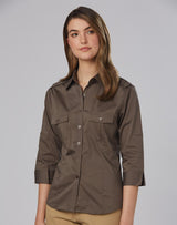 M8913 Women's 3/4 Sleeve Military Shirt