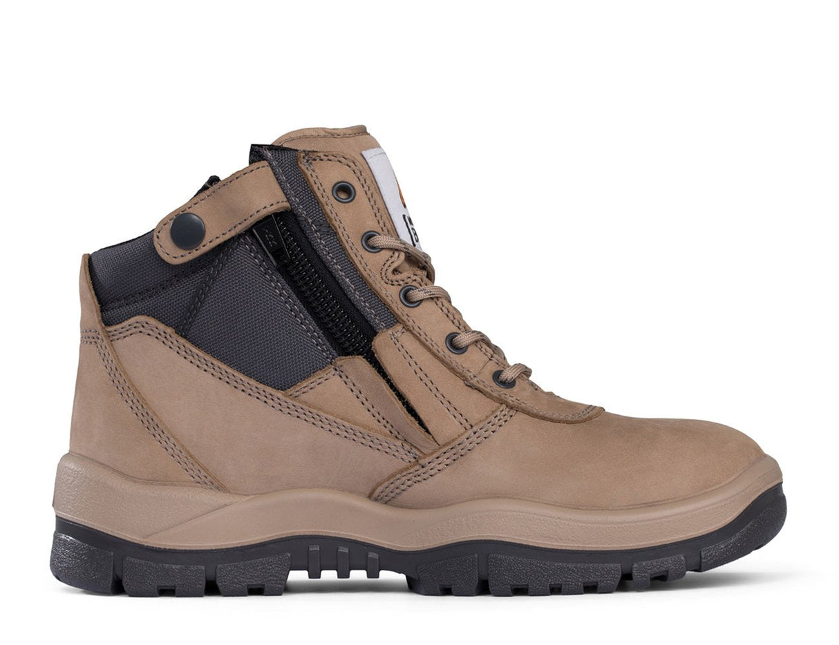 261060-Stone Mongrel ZipSider Boot (With Steel Toe Cap)-STONE