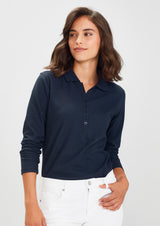 P400LL-Crew Ladies L/S Polo