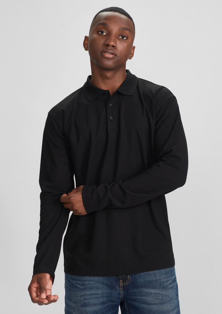 P400ML-Crew Mens L/S Polo