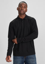 P400ML-Crew Mens L/S Polo