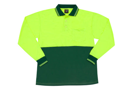 PS101L-Hi Vis Long Sleeve Polo