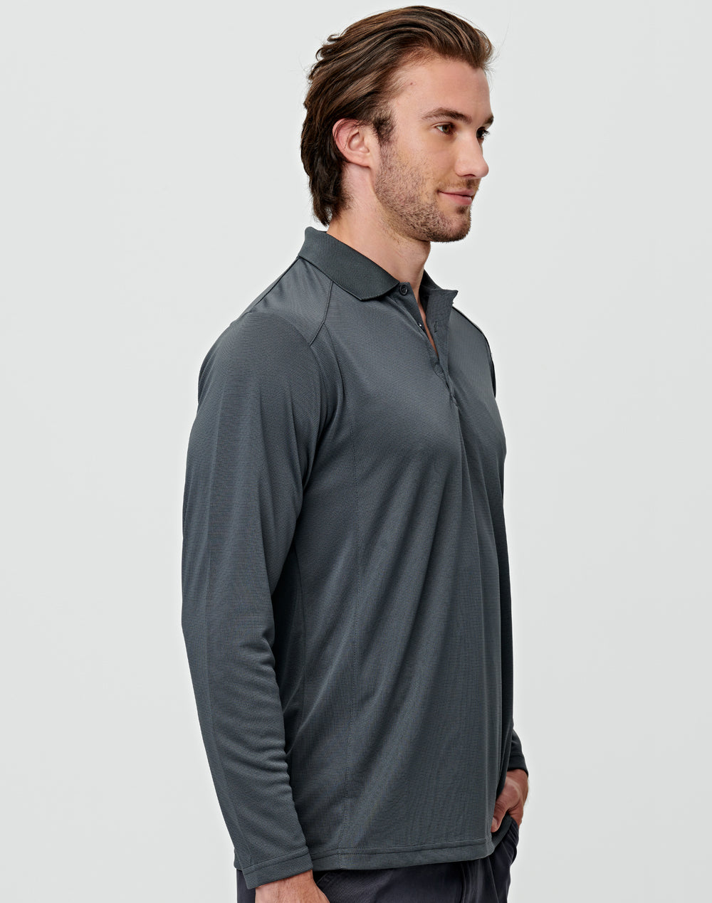 PS89 LUCKY BAMBOO LONG SLEEVE POLO Mens