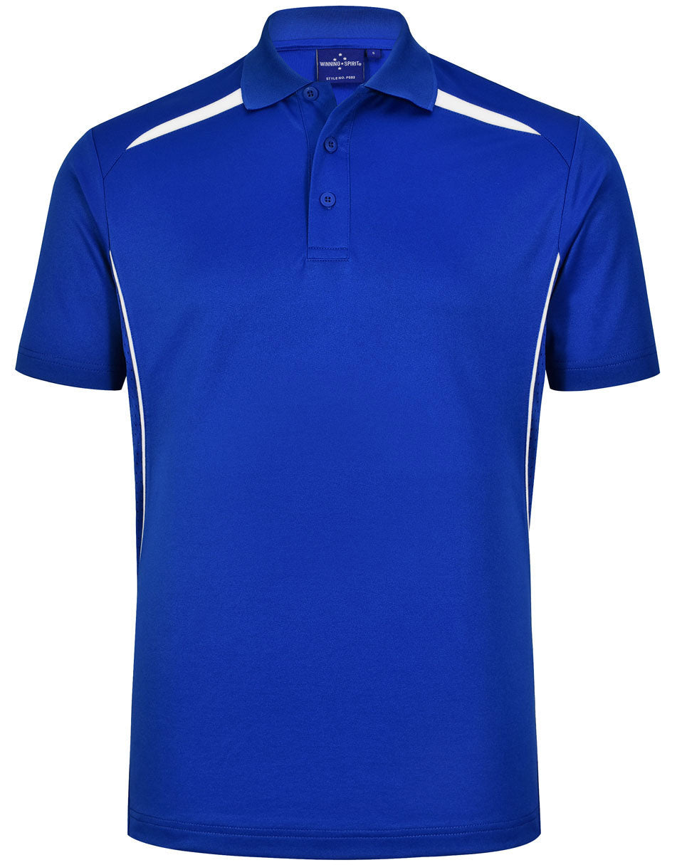 PS93 MENS SUSTAINABLE POLY/COTTON CONTRAST SS POLO