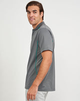 PS93 MENS SUSTAINABLE POLY/COTTON CONTRAST SS POLO