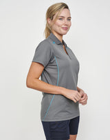 PS94 LADIES SUSTAINABLE POLY/COTTON CONTRAST SS POLO