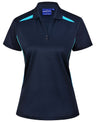 PS94 LADIES SUSTAINABLE POLY/COTTON CONTRAST SS POLO