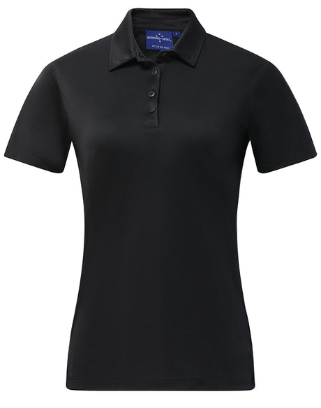 PS96 Ladies' Sustainable Jacquard Knit S/S Polo