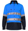 RM1050R-2 Tone Open Front L/S Shirt with 3M 8910 Reflective Tape