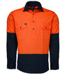 RM105CF -2 Tone Closed Front L/S Shirt