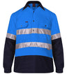 RM105CFR-2 Tone Closed Front L/S Shirt with 3M 8910 Reflective Tape