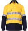 RM105CFR-2 Tone Closed Front L/S Shirt with 3M 8910 Reflective Tape