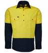 RM107VCF-2 Tone Vented Light Weight Closed Front L/S Shirt
