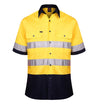 RM107V2RS-2 Tone Vented Light Weight Open Front S/S Shirt with 3M 8910 Reflective Tape