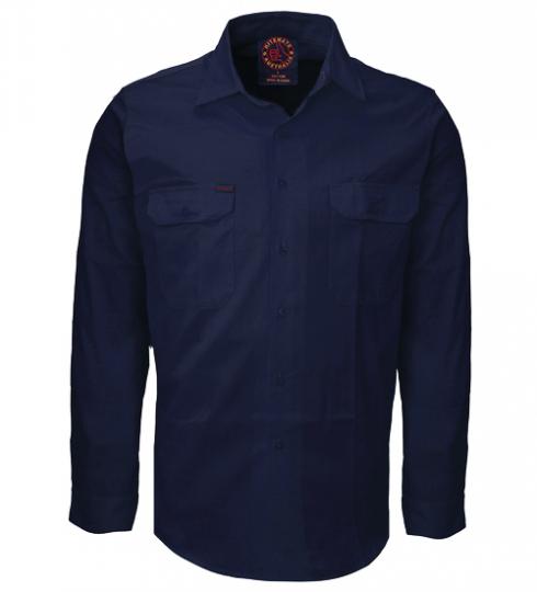 RM108V3-Vented Light Weight Open Front L/S Shirt