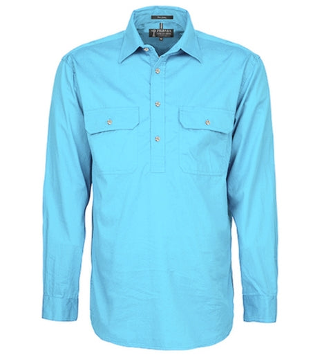 RM200CF-Men's Pilbara Shirt Closed Front L/S Shirts