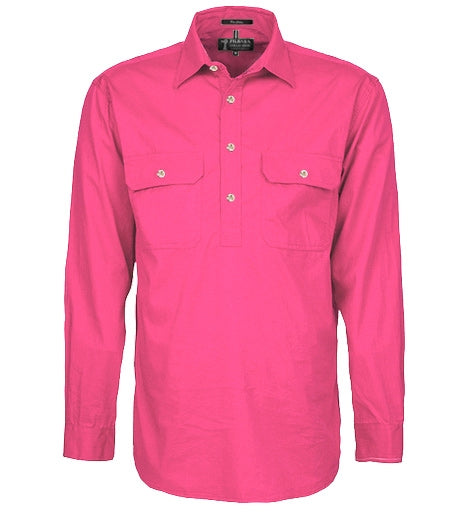 RM200CF-Men's Long Sleeve Shirt (Closed Front)-Pilbara