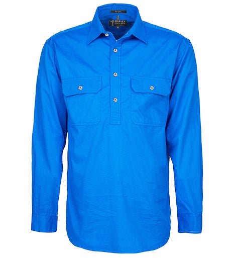 RM200CF-Men's Long Sleeve Shirt (Closed Front)-Pilbara