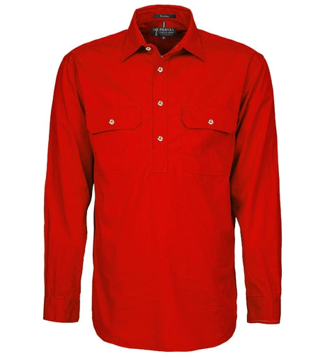 RM200CF-Men's Long Sleeve Shirt (Closed Front)-Pilbara