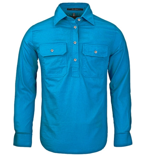 RM300CF-Ladies Pilbara Closed Front L/S Shirts