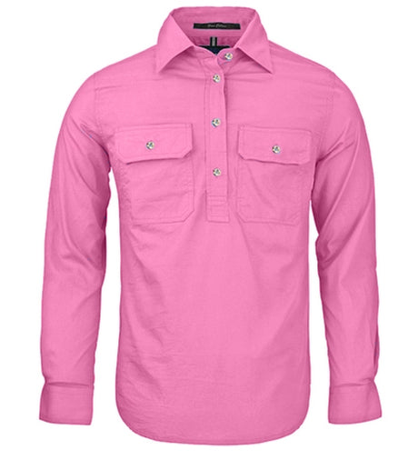 RM300CF-Ladies Pilbara Closed Front L/S Shirts