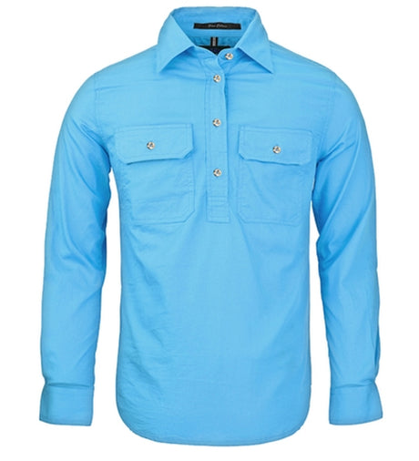 RM300CF-Ladies Pilbara Closed Front L/S Shirts