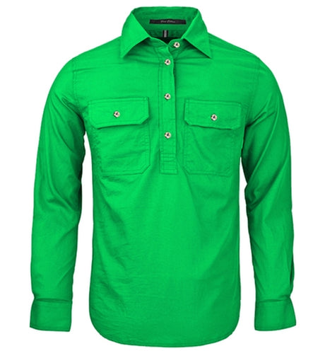 RM300CF-Ladies Pilbara Closed Front L/S Shirts
