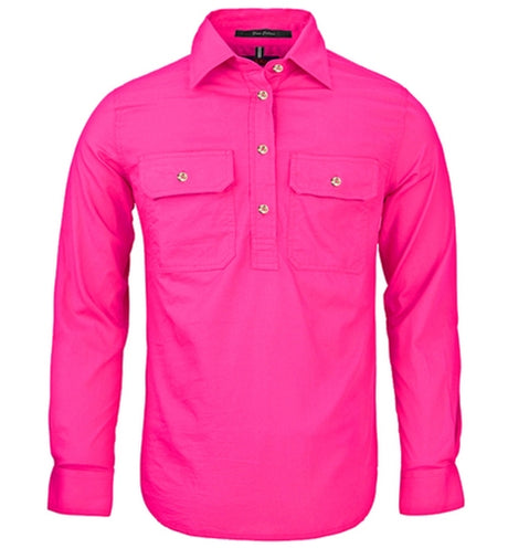 RM300CF-Ladies Pilbara Closed Front L/S Shirts