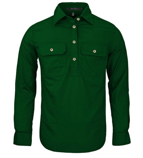 RM300CF-Ladies Pilbara Closed Front L/S Shirts