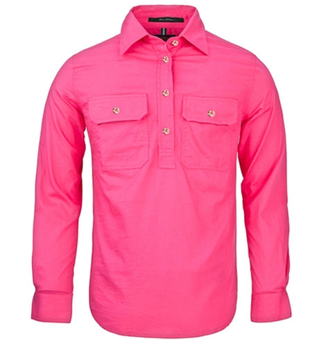 RM300CF-Ladies Pilbara Closed Front L/S Shirts