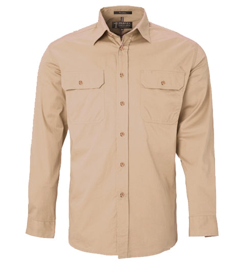 RM500BT-Men's Pilbara Longsleeve (Open Front)