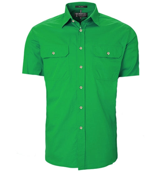 RM500BTS-Men's Pilbara Open Front Men's S/S Shirts