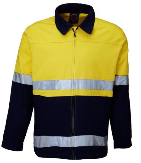 RM5071R-2 Tone 100% Cotton Drill Jackets with 3M 8910 Reflective Tape