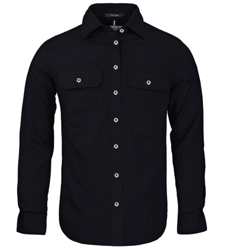 RM600BT-Ladies Pilbara Open Front L/S Shirts