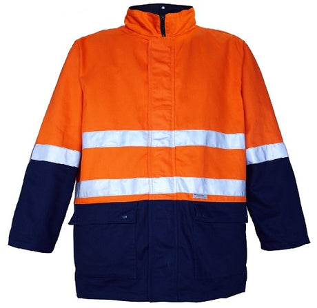 RM73N1R-4 in 1 - 2 Tone 100% Cotton Drill Jackets with 3M 8910 Reflective Tape